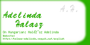 adelinda halasz business card